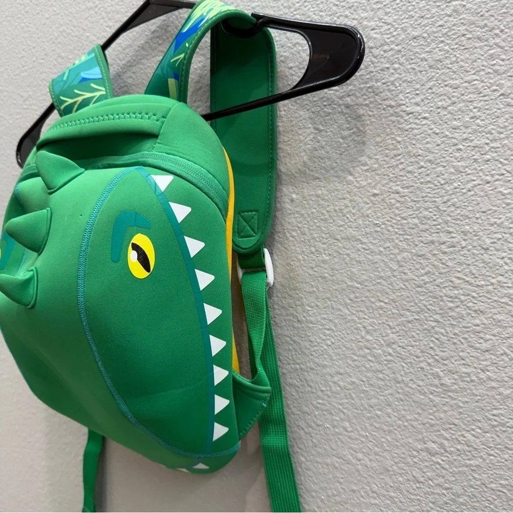 Sunnylife Green Dinosaur Backpack Kids neoprene